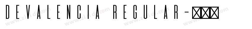 DeValencia Regular字体转换